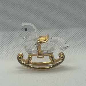 SWAROVSKI CRYSTAL ROCKING HORSE FIGURINE 199447
